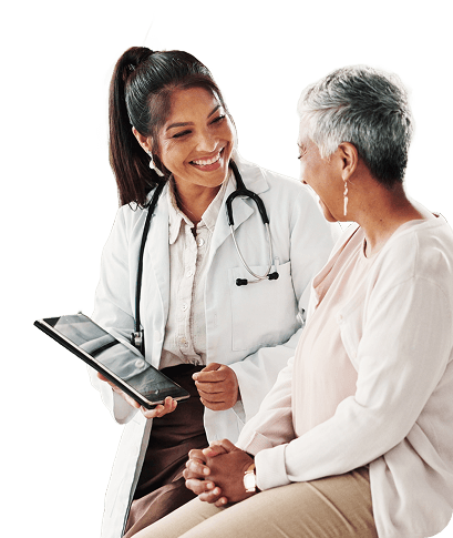 Doctor consulting patient